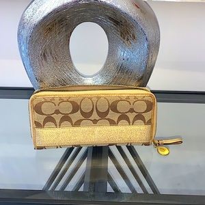 Sparkle Brown Coach Wallet